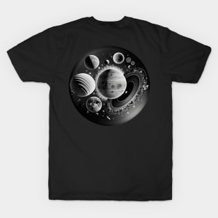 Sticker from Solar System as Vinyl Record T-Shirt